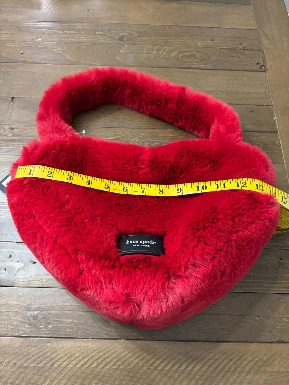 Kate Spade Luver Faux Fur Heart Tote